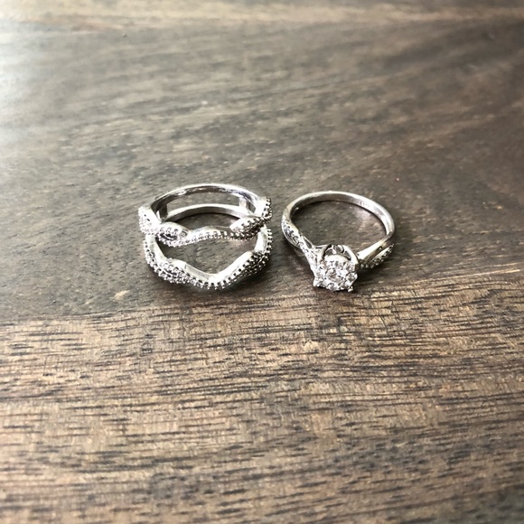 helzberg Jewelry Helzberg Engagement Ring And Bandenhancer Poshmark